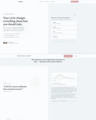PCOS Exercise Program Landing Page Template