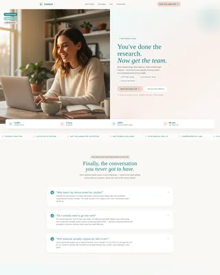 PCOS Telehealth Landing Page Template