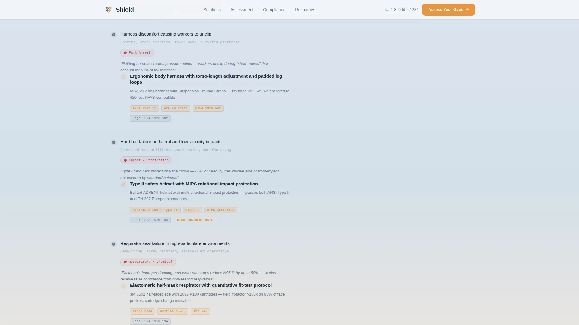 PPE Landing Page Template for Safety Equipment Suppliers