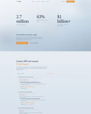 PPE Landing Page Template for Safety Equipment Suppliers