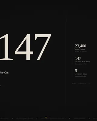 Luxe Curated Links Newsletter Landing Page Template