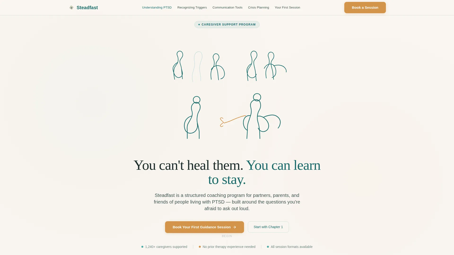 PTSD Care Booking Website Template