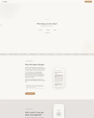 PTSD Digital Therapy App Landing Page Template