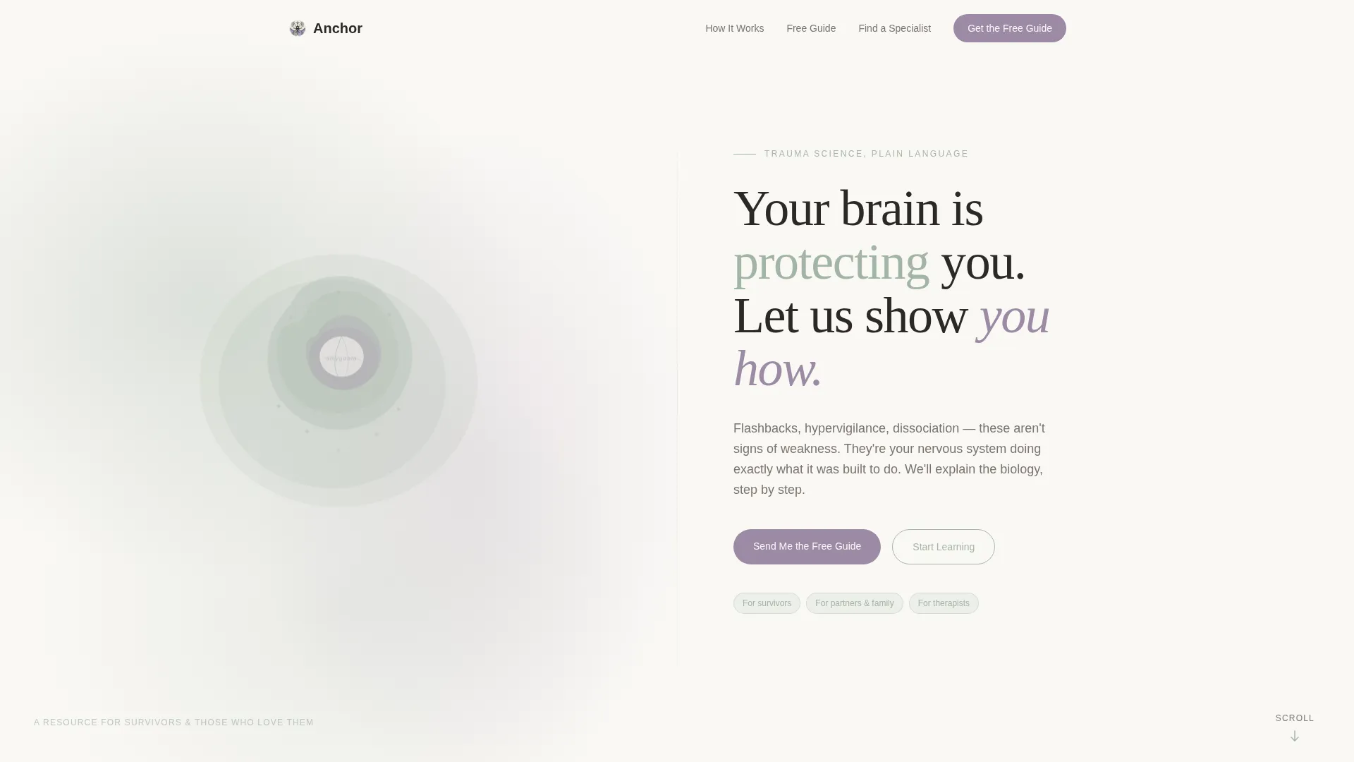 PTSD Patient Education Landing Page Template