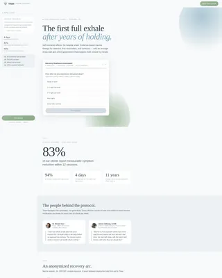 PTSD Specialist Landing Page Template for Trauma Clinics
