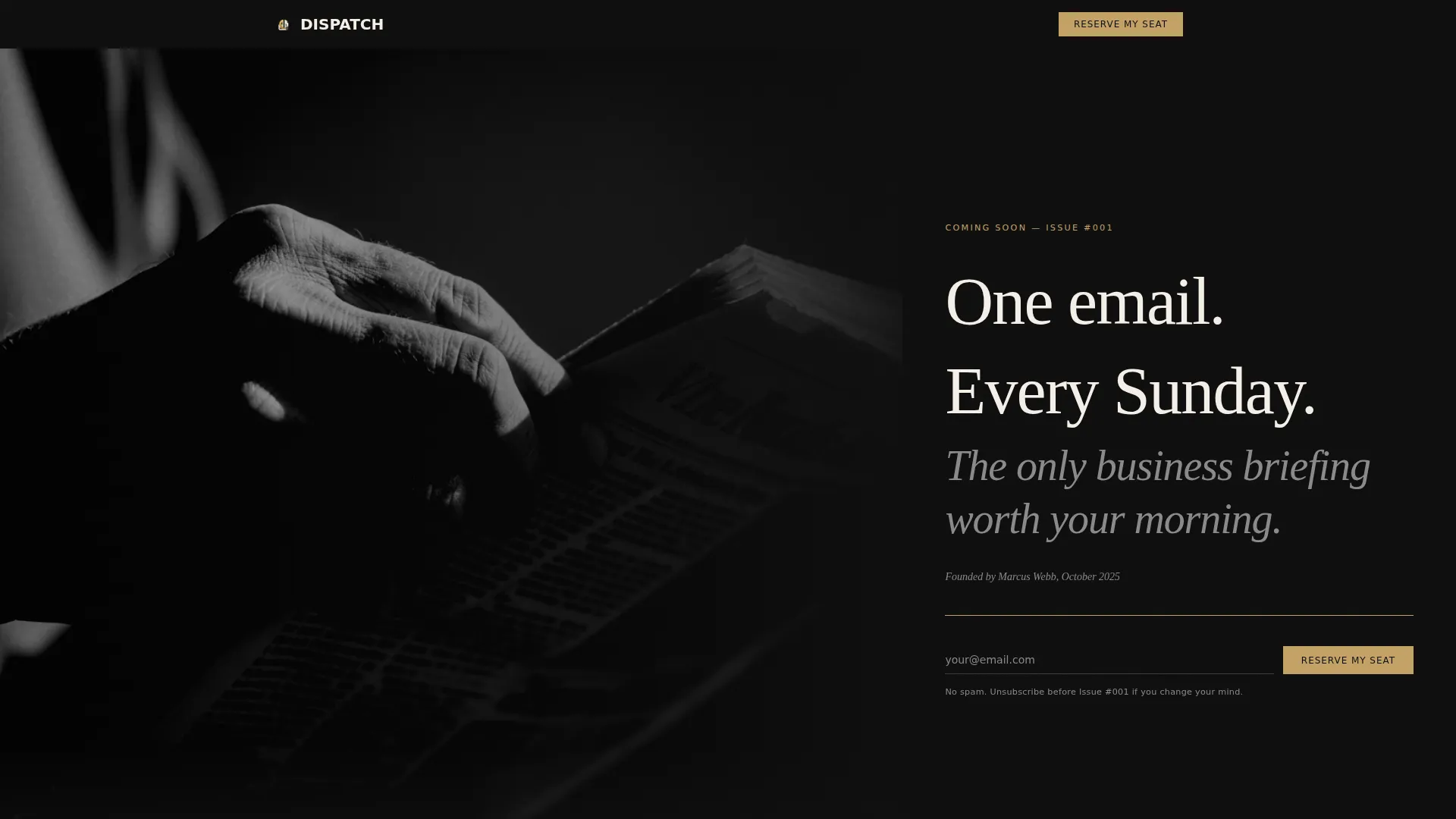 Newsletter Coming Soon Landing Page Template
