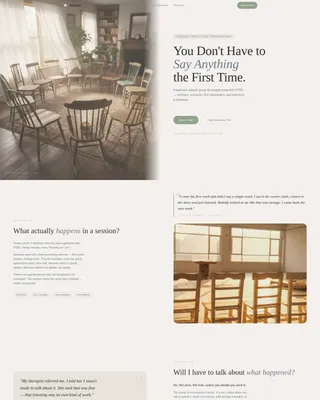 PTSD Support Group Landing Page Template