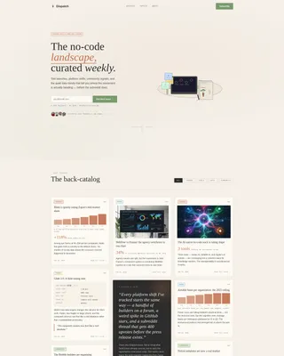 No-Code Newsletter Landing Page Template