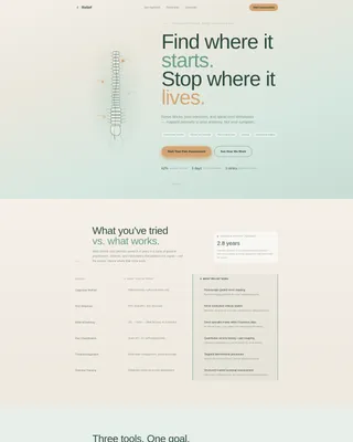 Pain Management Clinic Landing Page Template