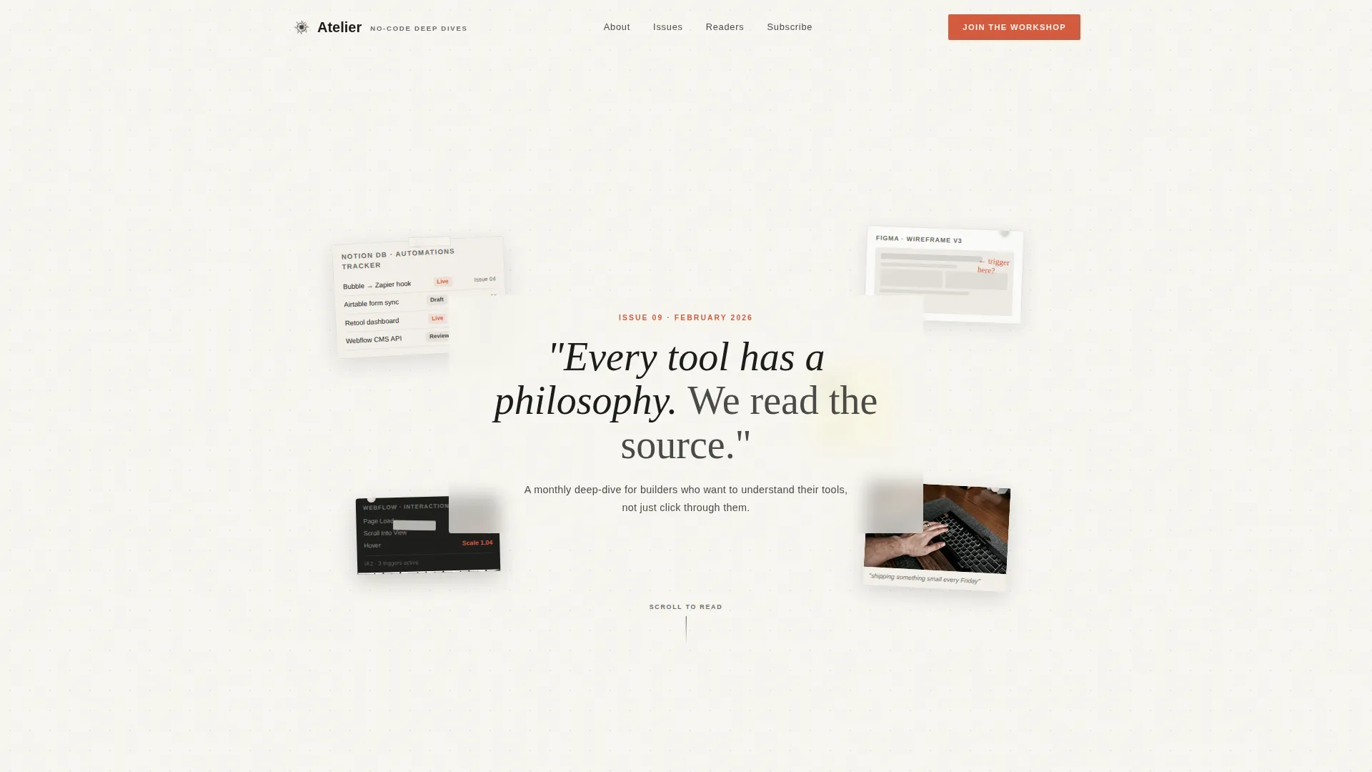 Editorial No-Code Newsletter Landing Page Template