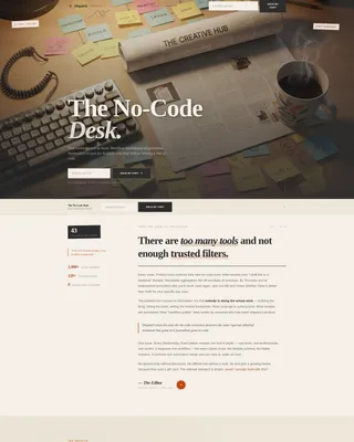 No-Code Newsletter Landing Page Template