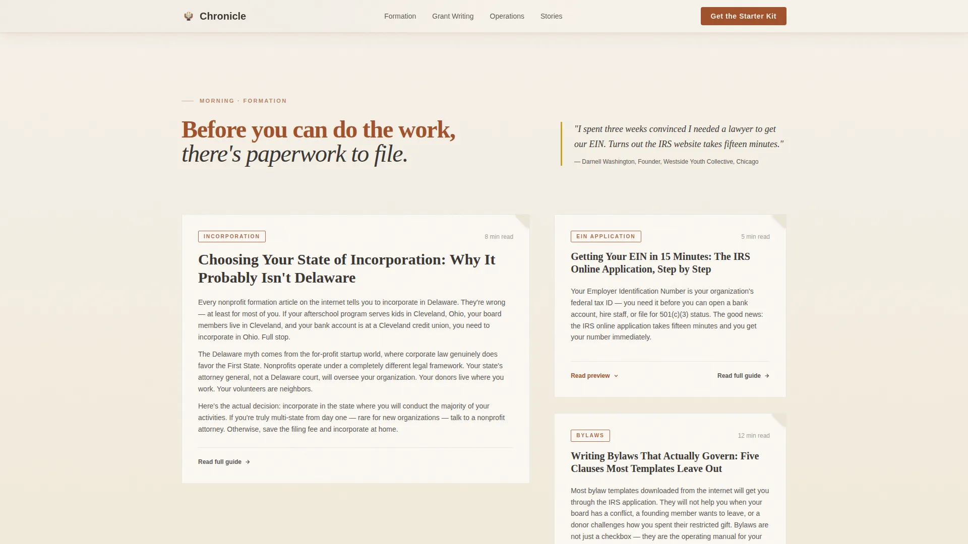 Nonprofit How-To Blog Landing Page Template