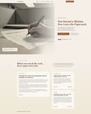 Nonprofit How-To Blog Landing Page Template