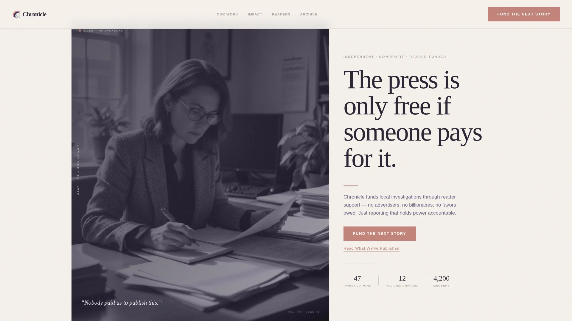 Nonprofit News Landing Page Template