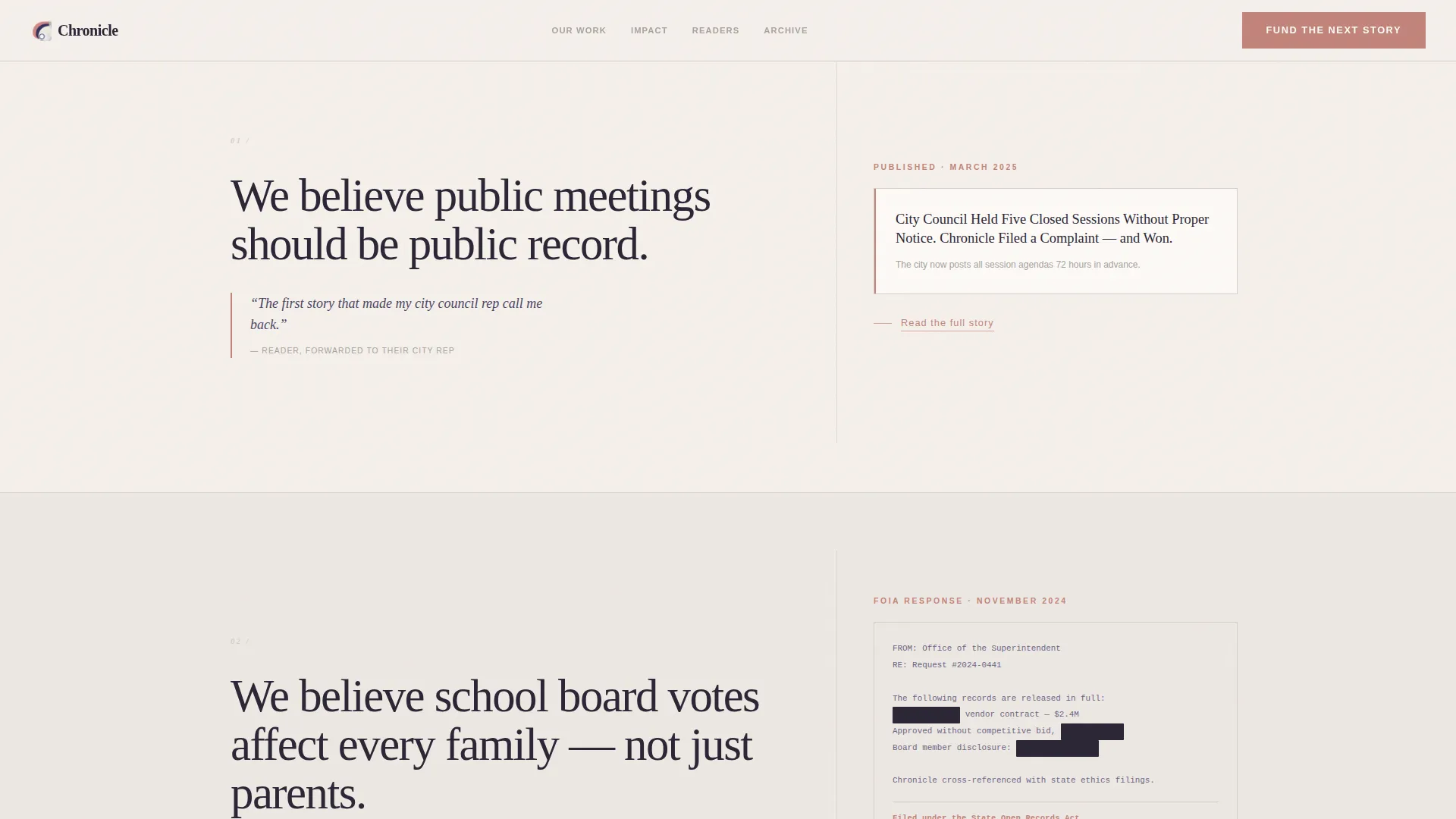 Nonprofit News Landing Page Template