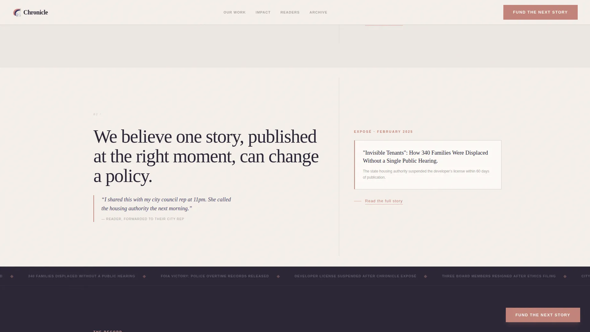 Nonprofit News Landing Page Template