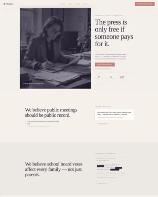 Nonprofit News Landing Page Template
