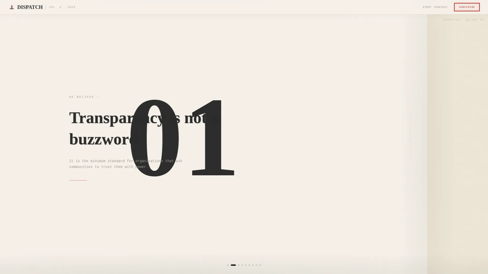 Nonprofit Newsletter Landing Page Template