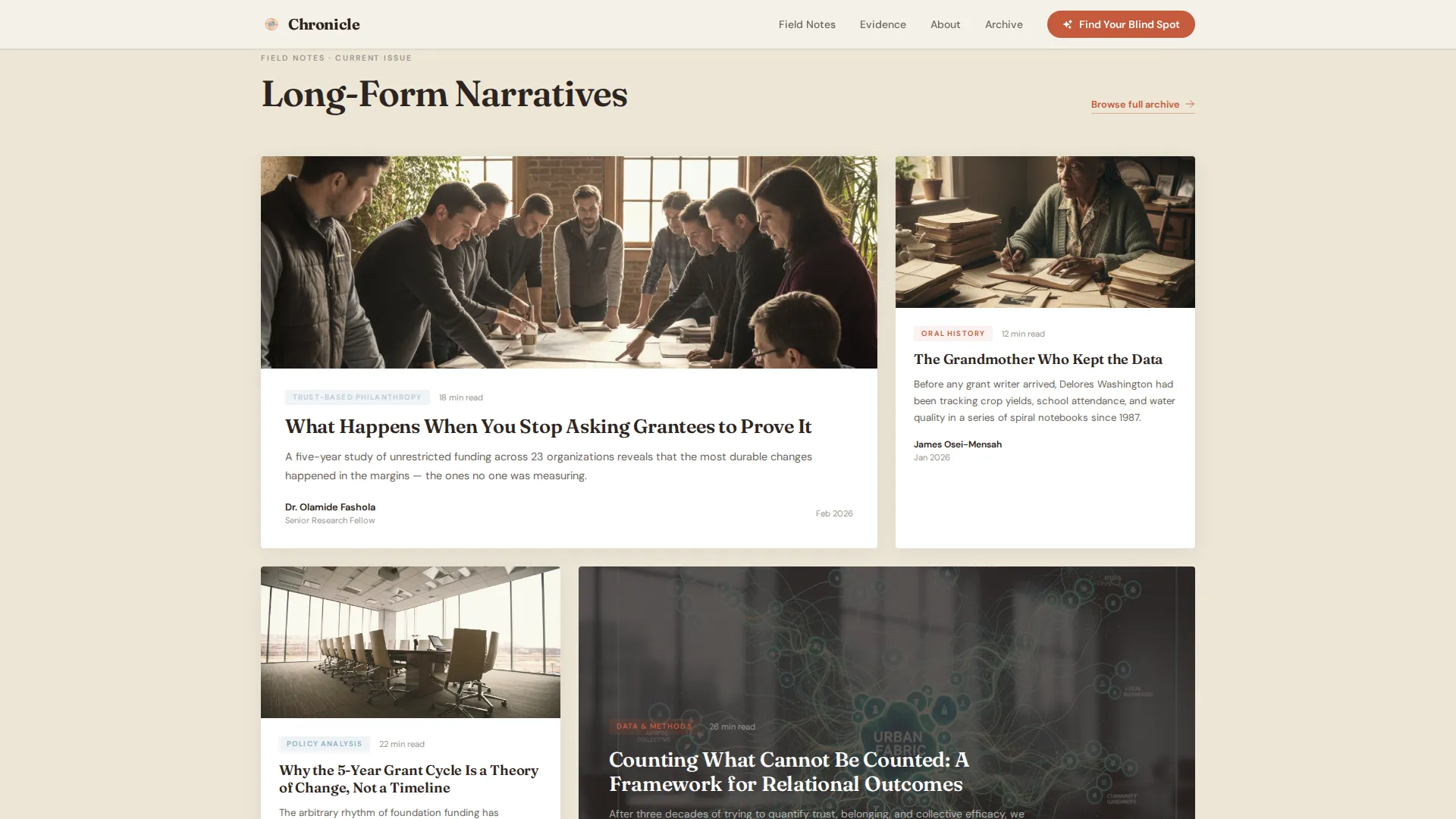 Nonprofit Thought Leadership Landing Page Template