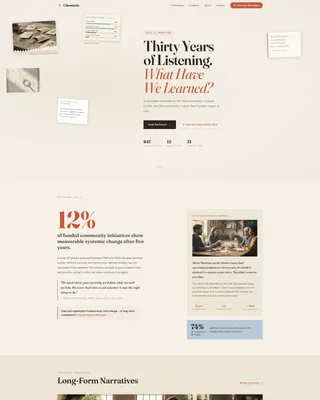 Nonprofit Thought Leadership Landing Page Template