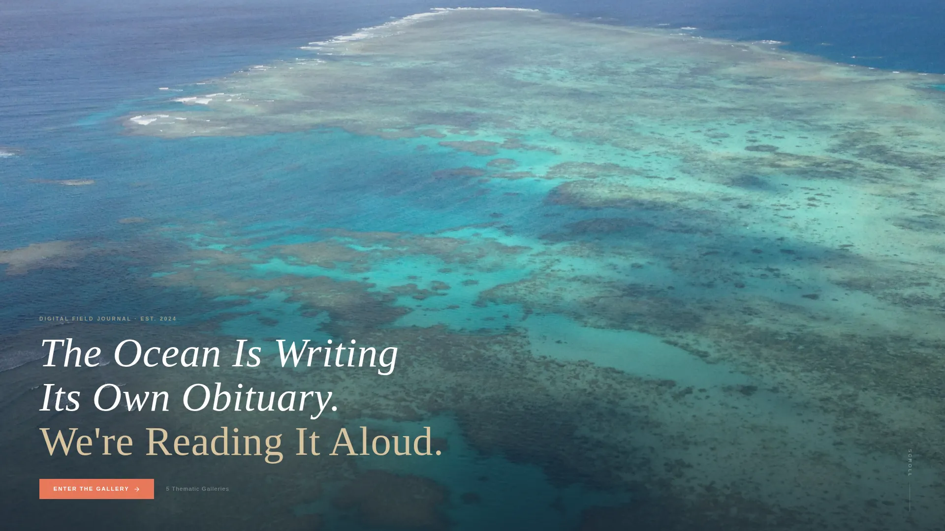 Ocean Conservation Blog Landing Page Template