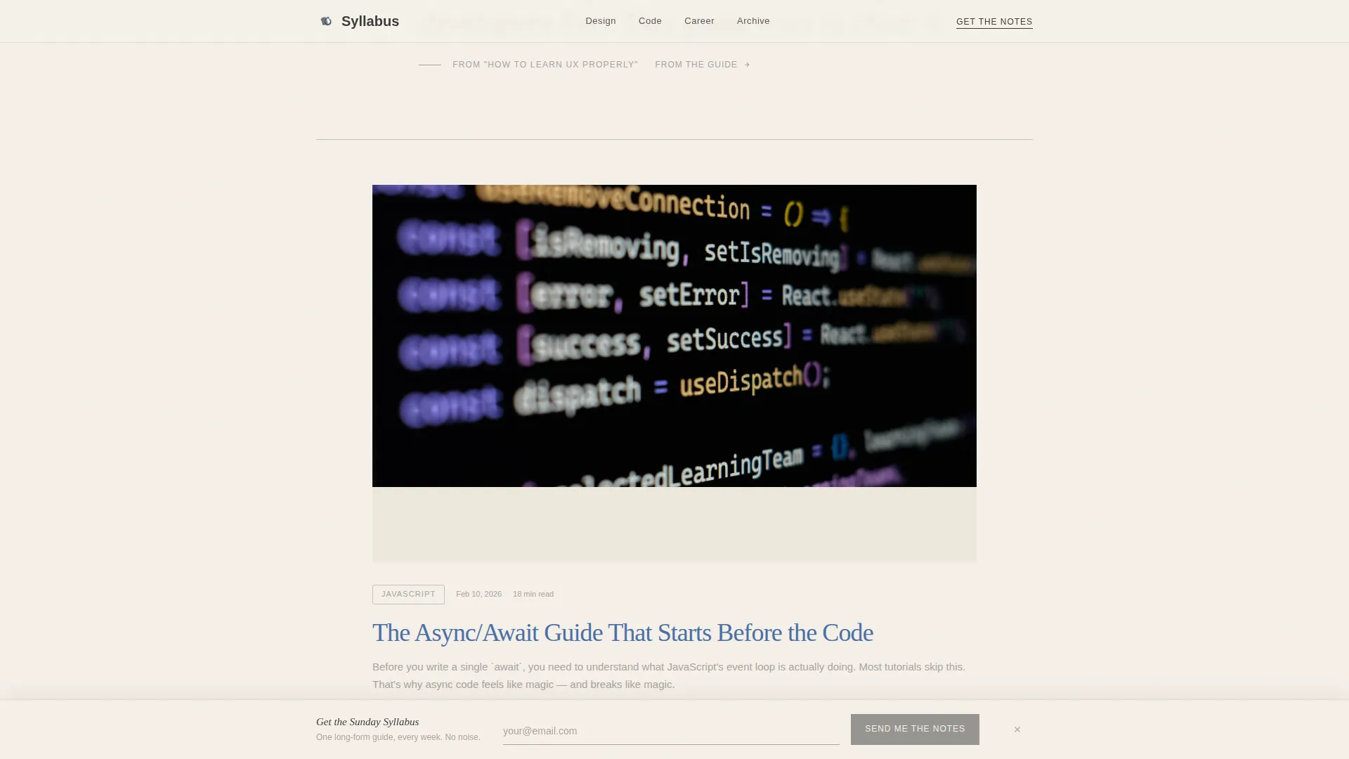 Online Learning Blog Landing Page Template