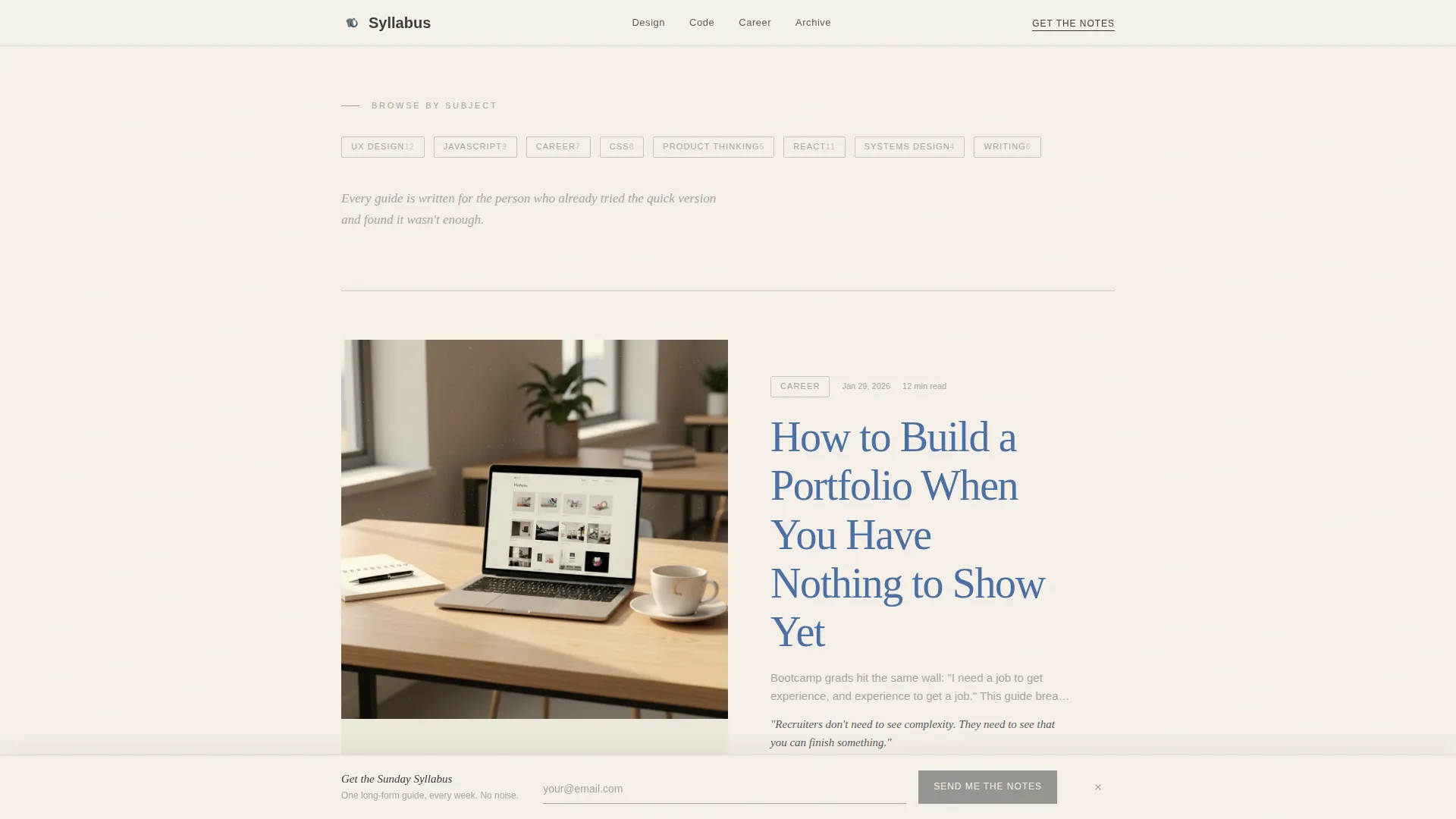 Online Learning Blog Landing Page Template