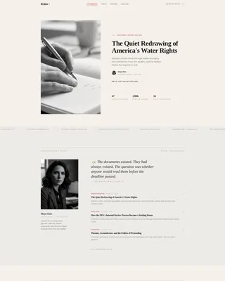 Editorial News Landing Page Template for Publications