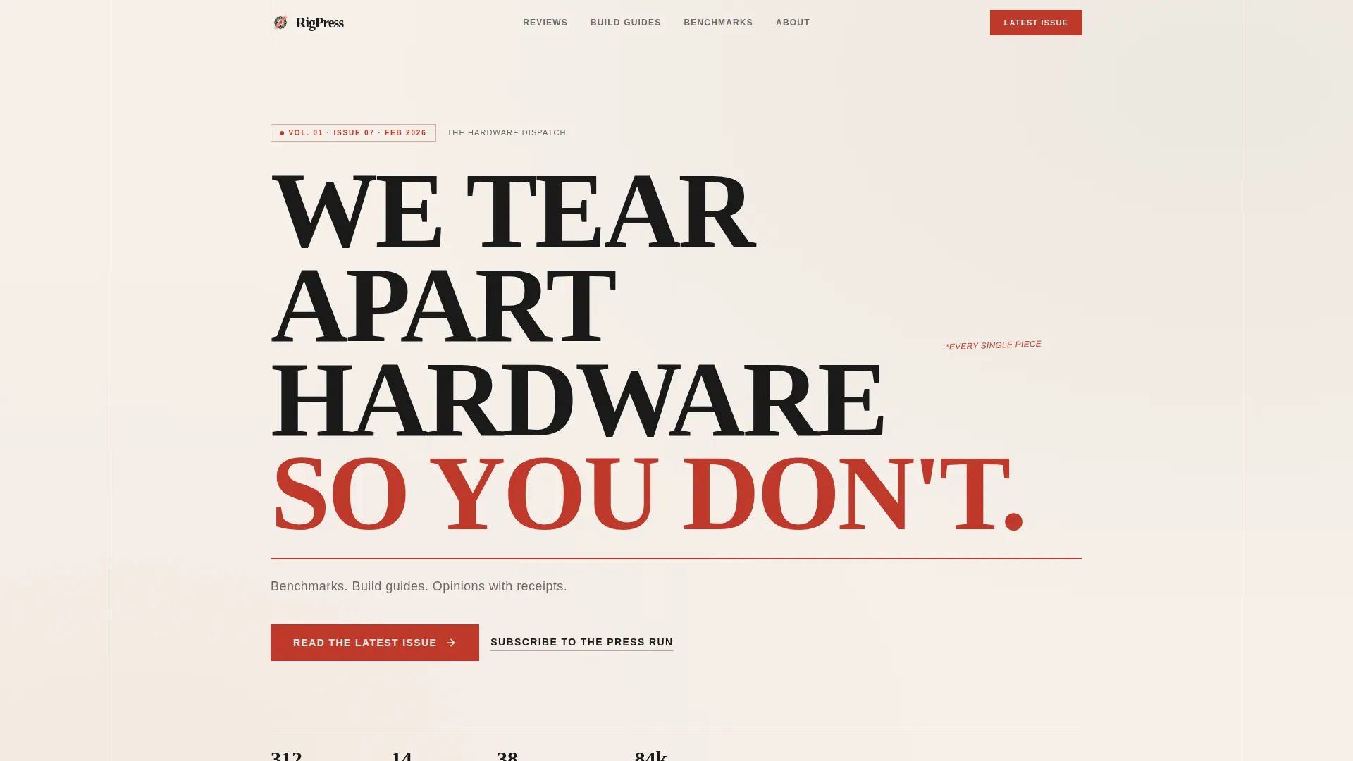 Bold PC Gaming Blog Editorial Landing Page