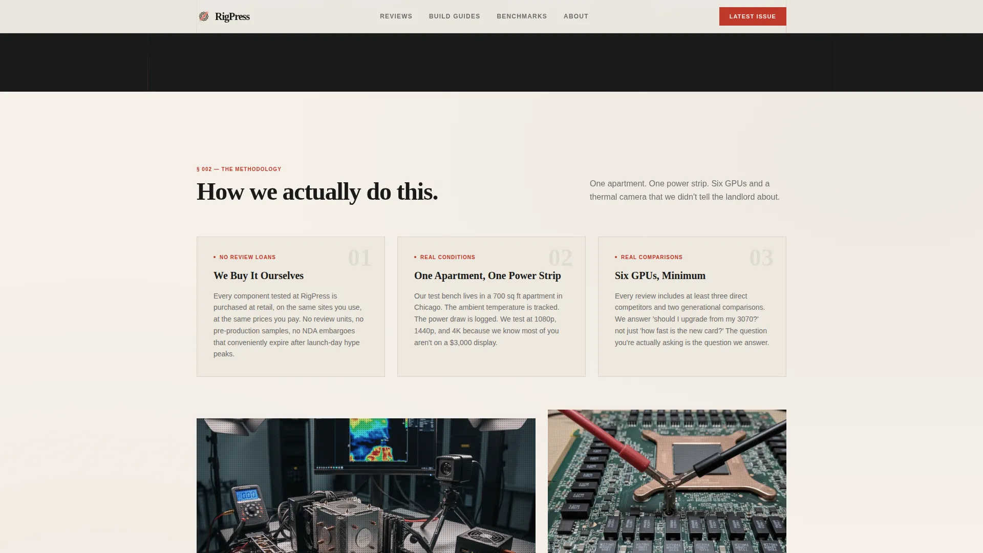 Bold PC Gaming Blog Editorial Landing Page