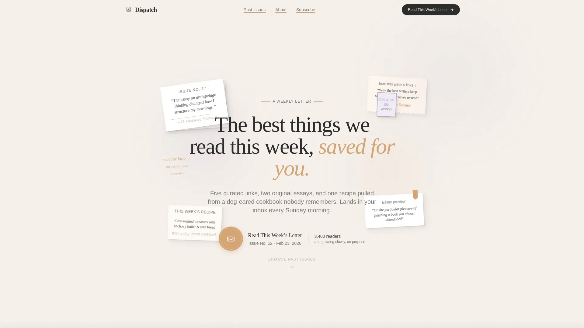 Artisan Paid Newsletter Landing Page Template