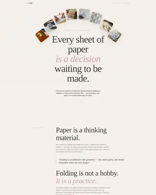 Elegant Origami | Free Website Template | Rocket