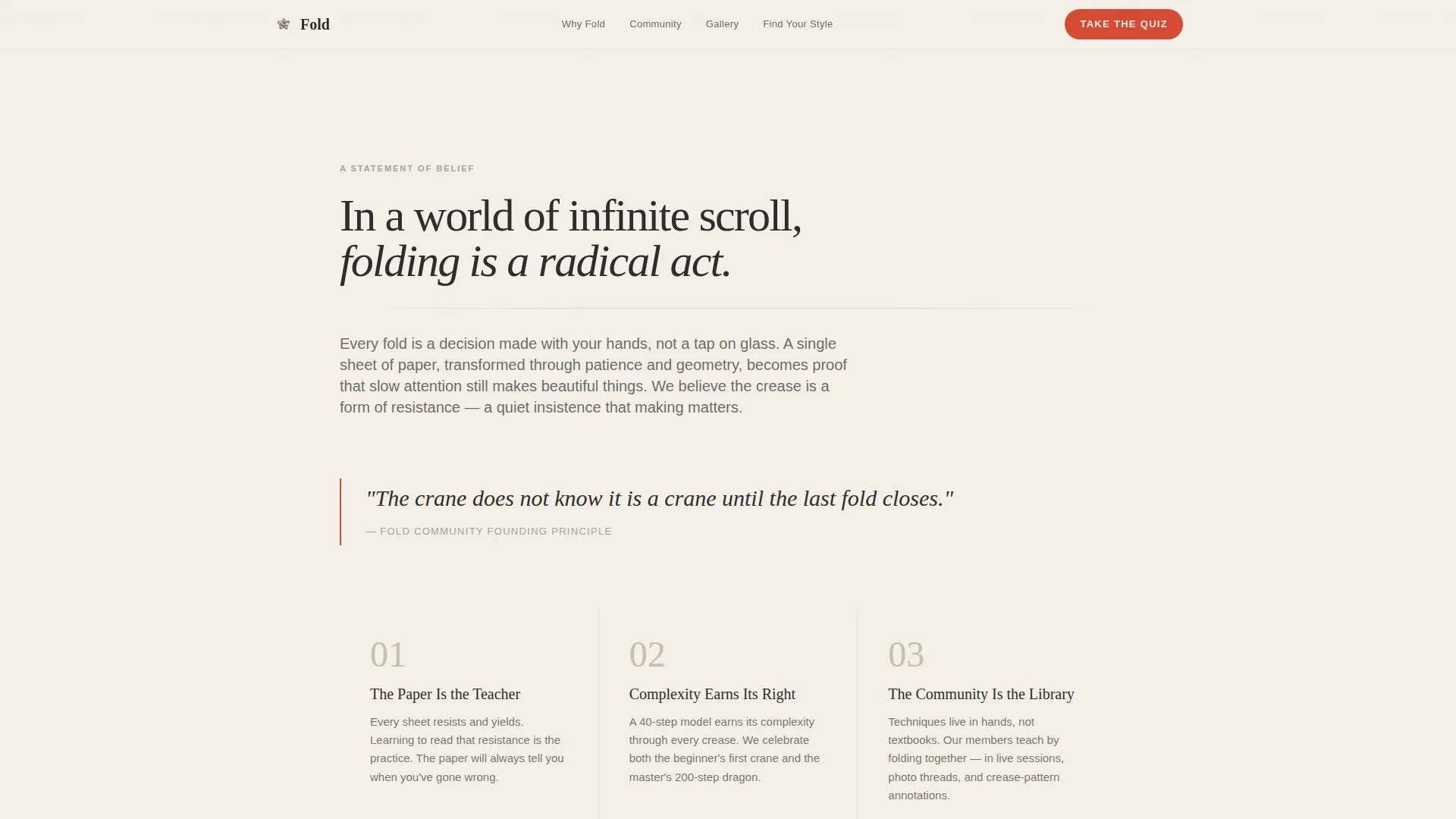 Inspiring Origami | Free Website Template | Rocket