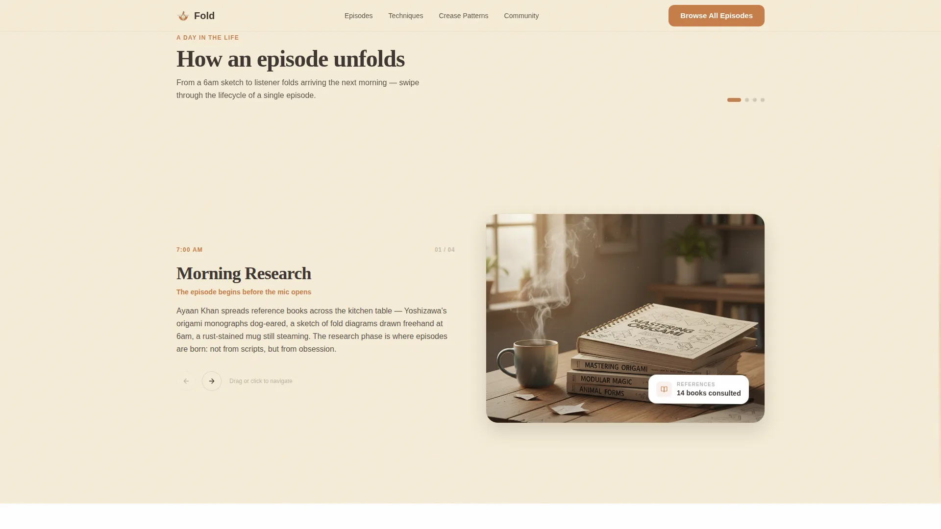 Handcrafted Paper Folding | Free Website Template | Rocket