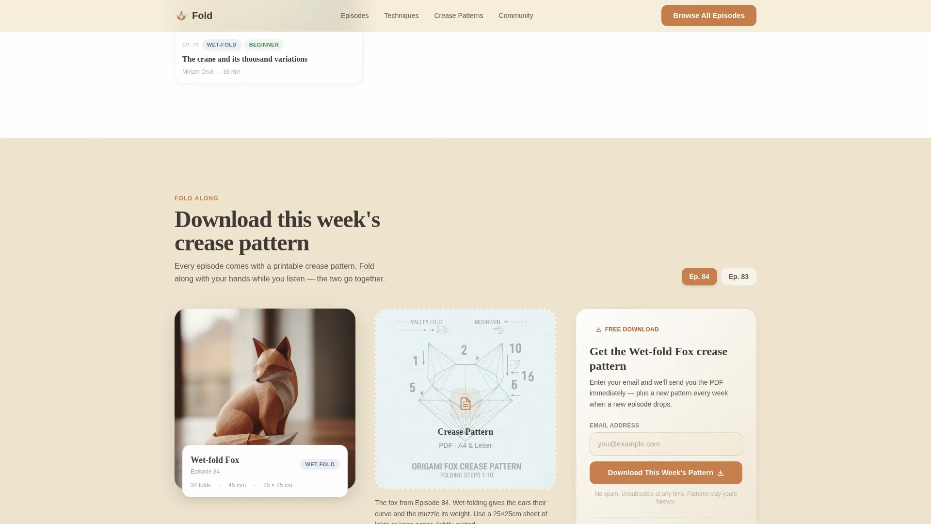 Handcrafted Paper Folding | Free Website Template | Rocket