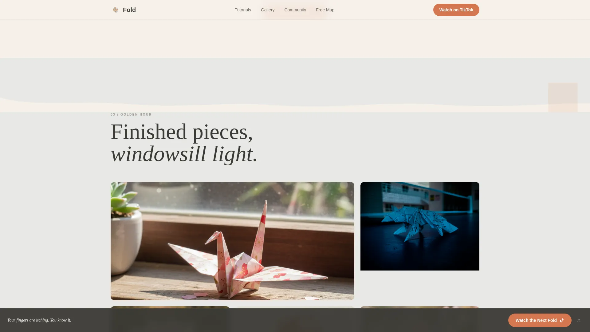 Captivating Origami | Free Website Template | Rocket