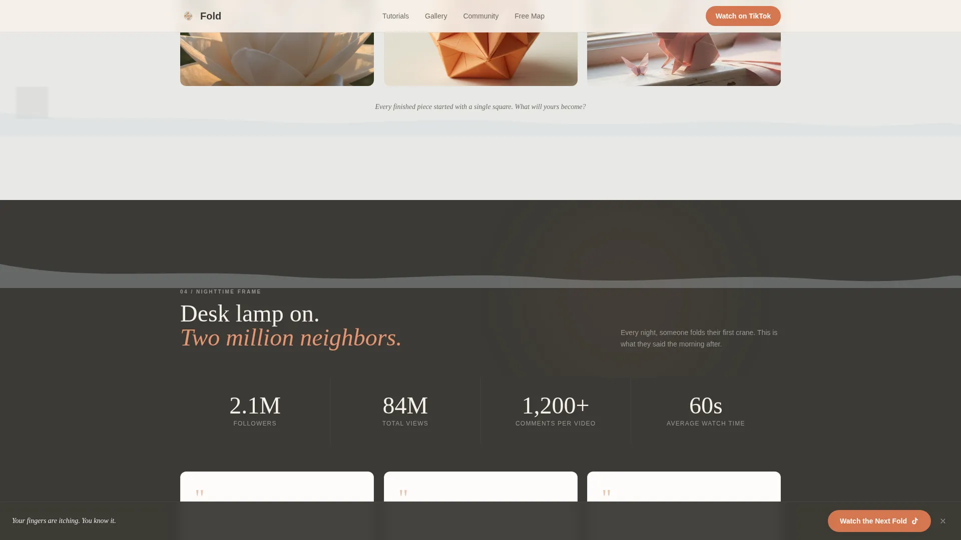 Captivating Origami | Free Website Template | Rocket
