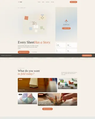 Captivating Origami | Free Website Template | Rocket