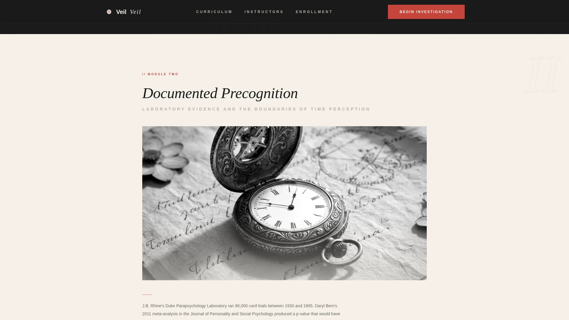 Paranormal Online Course Landing Page Template