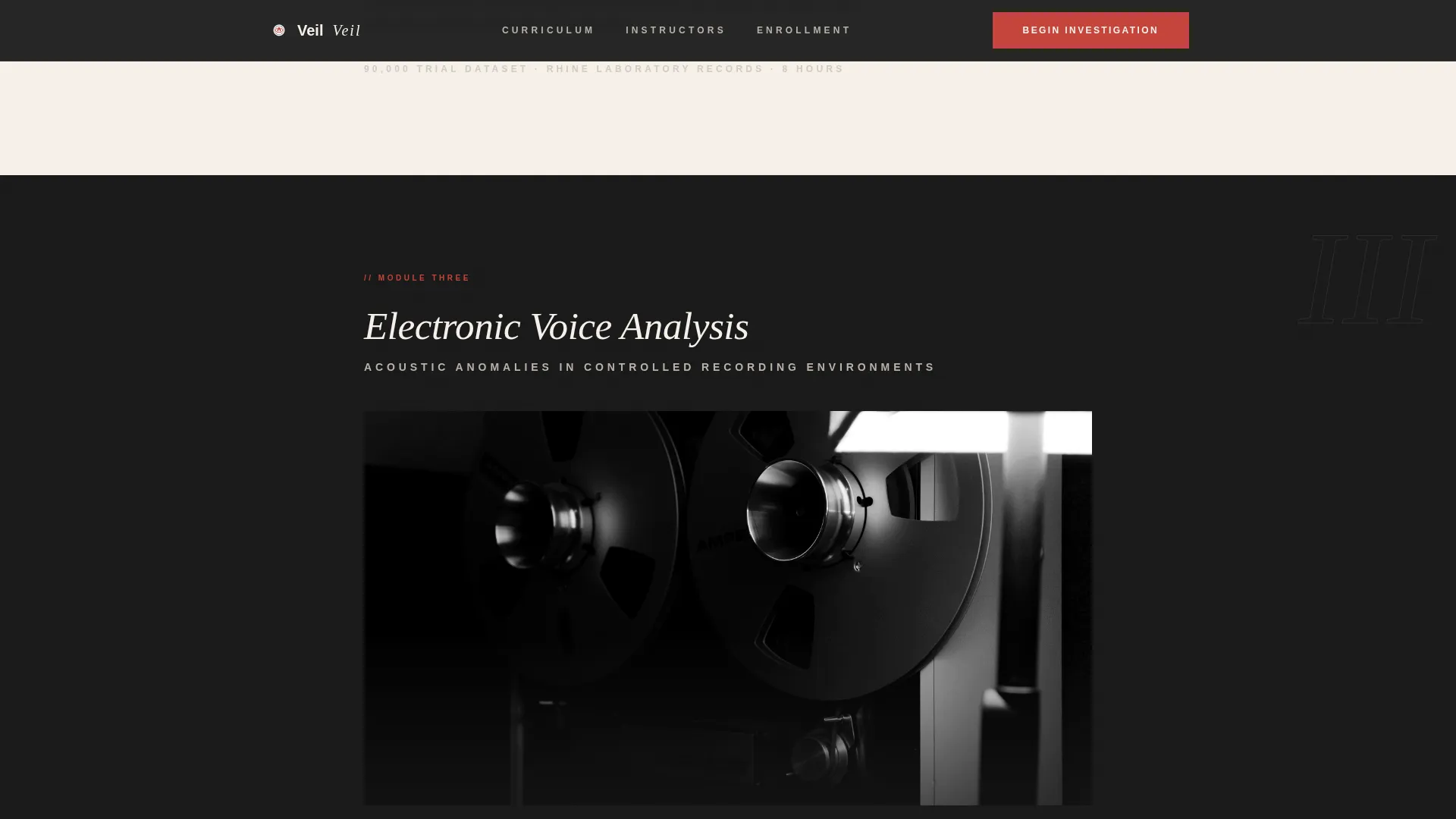 Paranormal Online Course Landing Page Template