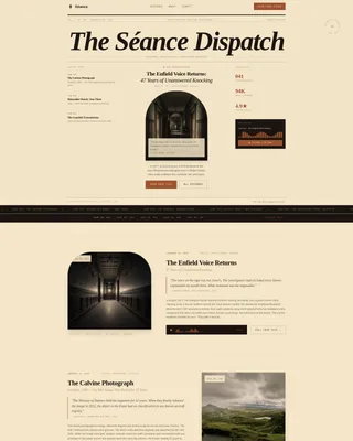 Paranormal Podcast Landing Page Template
