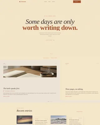 Artisan Journal Landing Page Template