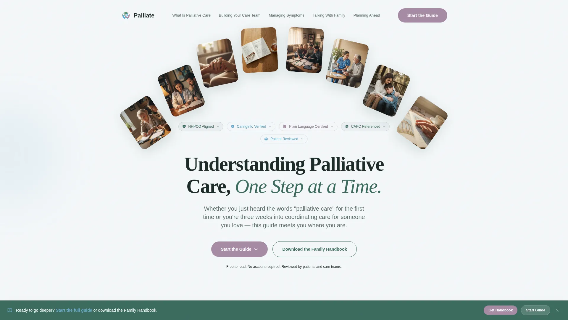 Palliative Care Education Landing Page Template