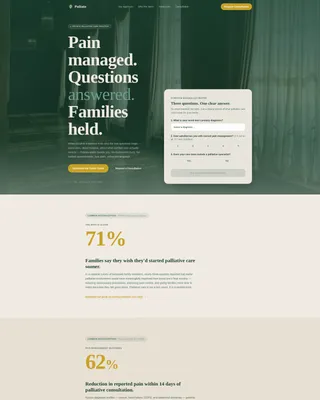 Palliative Care Medicine Cost Calculator Website Template