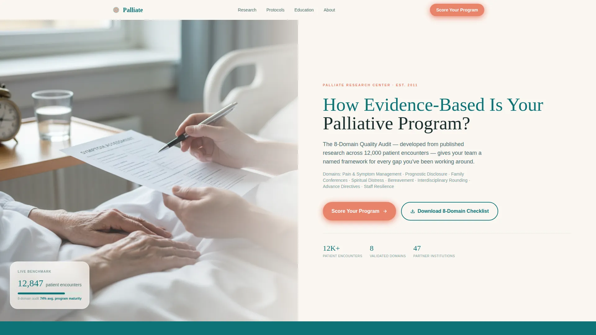 Palliative Care Medicine Specialist Professional Website Template