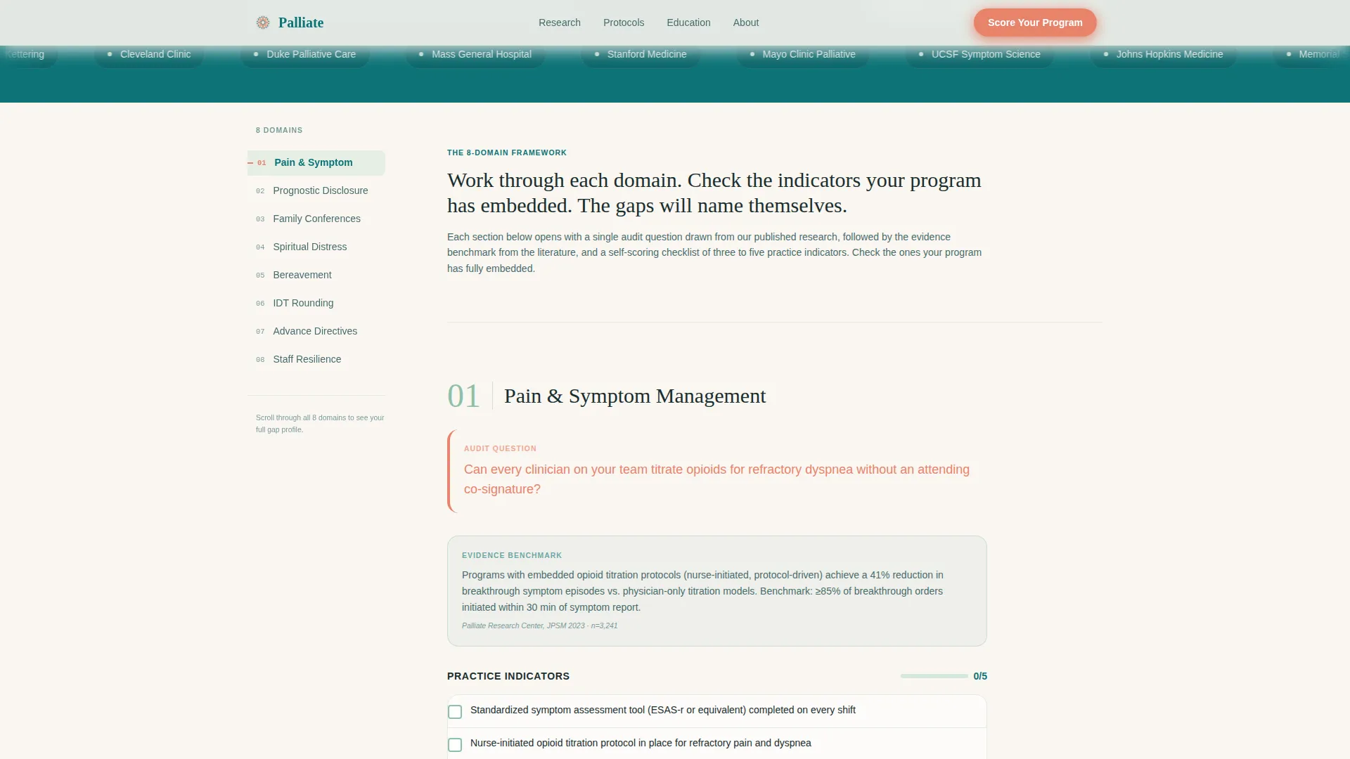 Palliative Care Medicine Specialist Professional Website Template