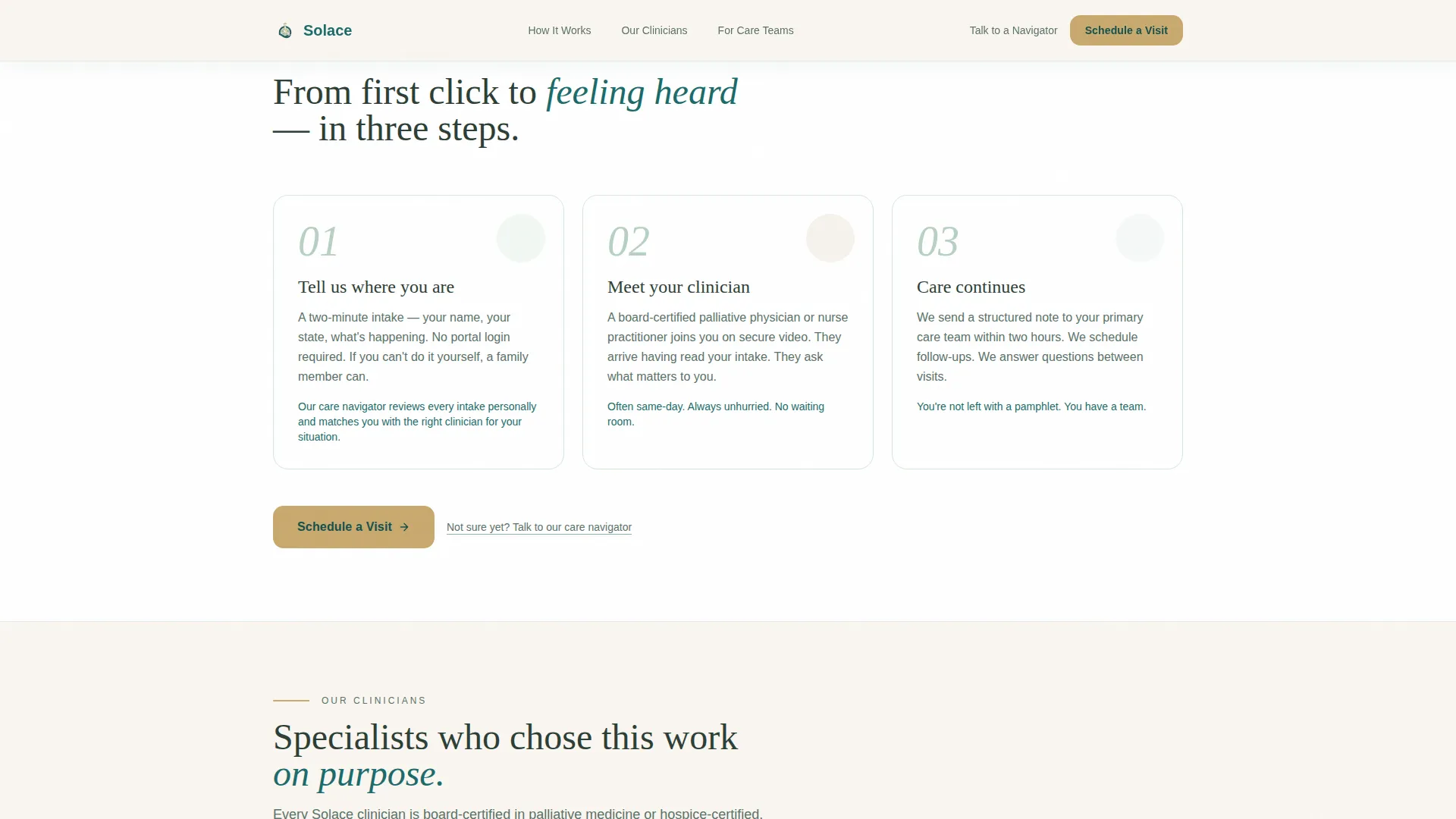 Palliative Care Medicine Booking Website Template