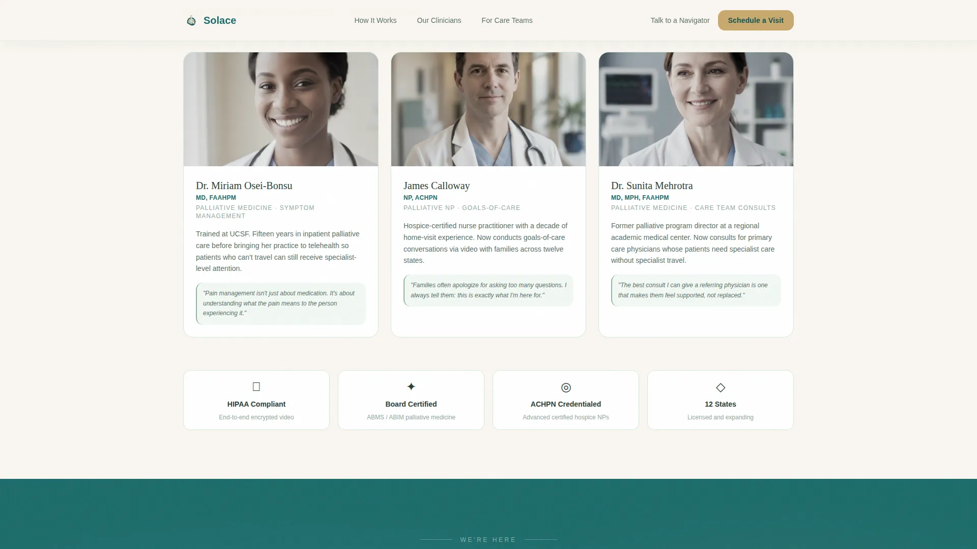 Palliative Care Medicine Booking Website Template