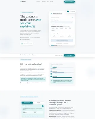 Parkinson's Disease Patient Education Landing Page Template