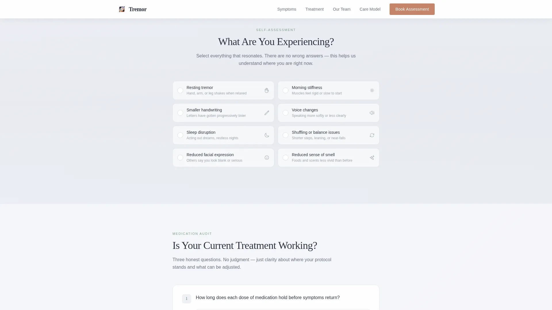 Parkinson's Disease Specialist Clinic Landing Page